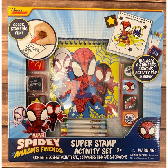 Marvel Spidey & His Amazing Friends Super Stamp Activity Set For Kids 3+ 58971 - Picture 1 of 2